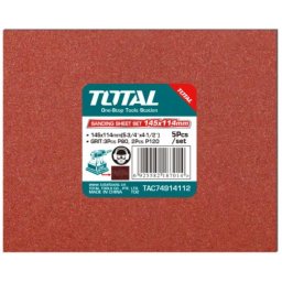 Set 5 coli hartie abraziva TOTAL 145x114 mm pentru slefuitor