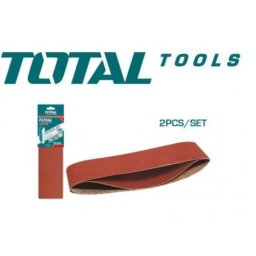 Set 2 benzi de slefuit TOTAL 100x610 mm, granulatie P40 pentru slefuitor cu banda