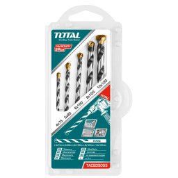 Set burghie pentru beton TOTAL, 5 piese (4–10 mm) pentru zidarie