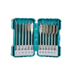 Set burghie plate pentru lemn TOTAL, 12 piese, 152 mm, prindere 1/4