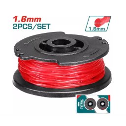 Set 2 bobine cu fir de taiere TOTAL 1,6 mm, 5 m, fir rasucit