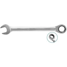 Cheie combinata cu clichet TOTAL 14 mm, otel Cr-V, lungime 191 mm