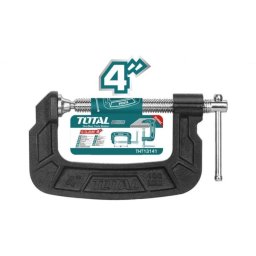 Clema tip G TOTAL 4" industriala din fonta, cu surub de strangere tip T