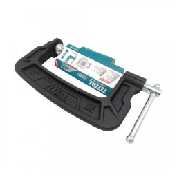 Clema tip G TOTAL industriala 125 mm (5”), din fonta, cu maner T