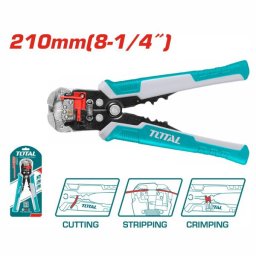 Cleste multifunctional TOTAL 3-în-1 industrial pentru dezizolat, taiat si sertizat