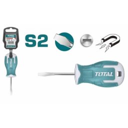 Surubelnita dreapta TOTAL 6.5 mm, 38 mm, otel S2 pentru spatii înguste