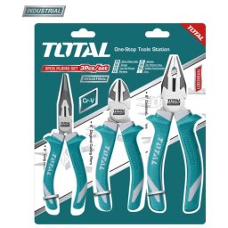 Set clesti TOTAL 3 bucati Cr-V: patent 200 mm, varf ascutit 160 mm, taietor 160 mm