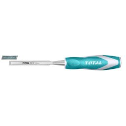 Dalta pentru lemn TOTAL 12 mm, 140 mm, Cr-V – industrial, maner ergonomic