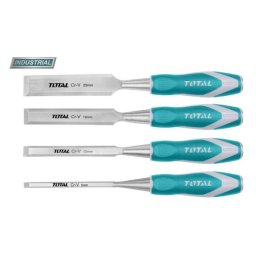 Set 4 dalti pentru lemn TOTAL Cr-V industrial 6/12/19/25 mm