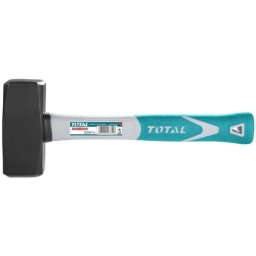 Ciocan pentru zidarie TOTAL 1500 g, otel forjat, maner din fibra de sticla
