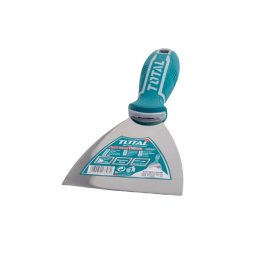 Spaclu din inox TOTAL Industrial 100 mm, lama micro-finisata pentru finisaje
