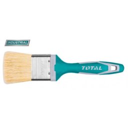 Pensula de vopsit TOTAL 50 mm cu maner TPR, pentru finisaje precise