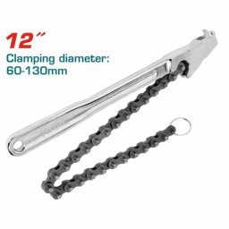 Cheie cu lant pentru tevi TOTAL 12", prindere 60–110 mm, lant 420 mm