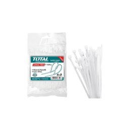 Set coliere de plastic TOTAL 2.5x100 mm, Nylon PA66, 100 bucati
