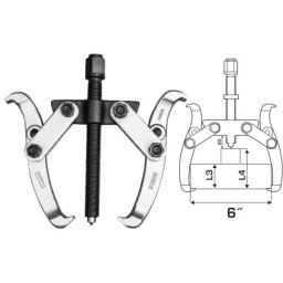 Extractor rulmenti TOTAL cu 2 brate, 6" industrial, forta 5000 kg