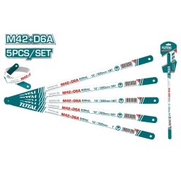 Set 5 lame fierastrau bi-metal TOTAL 300 mm (12") 18T, industrial