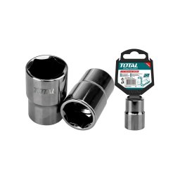 Cheie tubulara TOTAL 17 mm 1/2" industriala, otel 50BV30 nichel negru