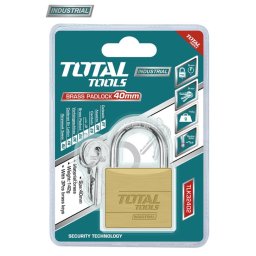 Lacat TOTAL Industrial din alama 40 mm, 142 g, cu 3 chei incluse