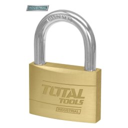 Lacat industrial TOTAL din alama 60 mm, 385 g, cu 3 chei incluse
