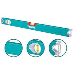 Nivela cu bula TOTAL 60 cm din aluminiu, precizie 1 mm/m