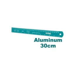 Rigla din aluminiu TOTAL 30 cm pentru masuratori precise, usoara