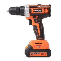 Masina de gaurit si însurubat cu acumulator Wolfson 21V, 2x2Ah Li-Ion