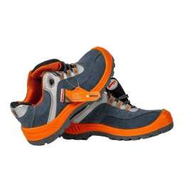 Bocanci de protectie Wolfson S1P, marimea 44, piele naturala cu bombeu metalic