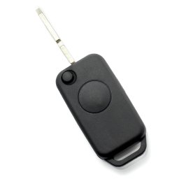 Carcasa cheie briceag Mercedes Benz, 1 buton, lama 4 piste, neagra