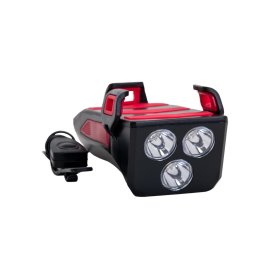 Far LED pentru bicicleta 2500 lm cu suport telefon si claxon, USB