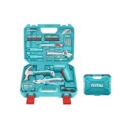Trusa de scule TOTAL 38 piese cu surubelnita electrica 4V, USB-C