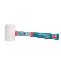 Ciocan de cauciuc alb TOTAL 450 g, non-scanteie, maner fibra sticla