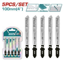 Set 5 lame fierastrau pendular TOTAL pentru lemn, 74 mm, 6 TPI