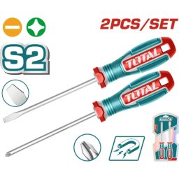 Set surubelnite TOTAL magnetice S2, 2 piese, maner ergonomic