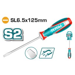Surubelnita dreapta TOTAL Industrial SL6.5, varf magnetic, lama S2 125 mm