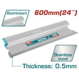 Gletiera TOTAL 600 mm din inox pentru finisare glet pe pereti si tavane