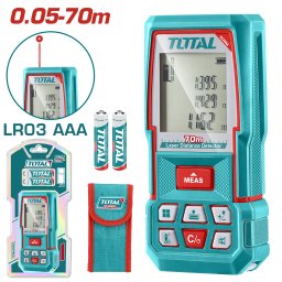 Telemetru laser TOTAL pentru masurare distanta 0,05–70 m, precizie ±2 mm