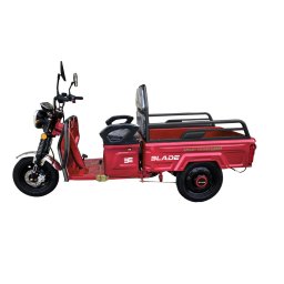 Triciclu electric cargo Blade Active R6 1300W, 500 kg, rosu-negru