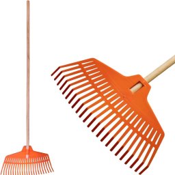 Grebla pentru frunze Strend Pro Golf din plastic, cu coada din lemn 137 cm