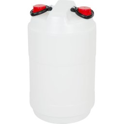 Butoi alimentar din plastic HDPE 50L, cu doua capace, certificat UN