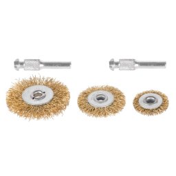 Set 3 perii din sarma ondulata pentru slefuit Tigerlion 6 mm (25/40/50)