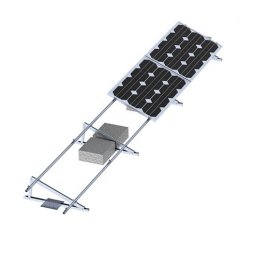 Kit structura reglabila 20–30° pentru 6 panouri fotovoltaice, cu balast