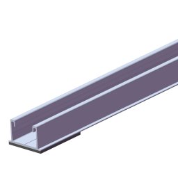 Sina din aluminiu profil P 350 cm pentru montaj panou fotovoltaic, acoperis plat