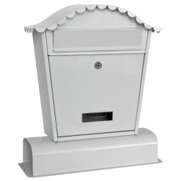 Cutie postala Hubert A din metal, cu suport pentru ziare si pliante