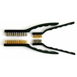 Set 4 perii de sarma pentru slefuire Strend Pro BWS 378, inox si alama (175/225 mm)