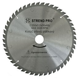 Disc circular TCT Strend Pro SuperSaw 250 mm, 48 dinti, pentru lemn