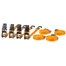 Set 4 chingi cu clichet Strend Pro 25 mm, 4,5 m, sarcina max. 500 kg