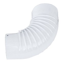 Cot de fum emailat alb 120 mm pentru soba si semineu