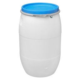 Butoi din plastic 120 L cu capac si colier, pentru apa pluviala si fermentare