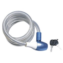 Antifurt bicicleta ZOLI 87323, spirala 8 mm x 100 cm, cu 2 chei