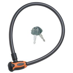 Antifurt bicicleta ZOLI 65 cm cu cablu 10 mm si 2 chei incluse